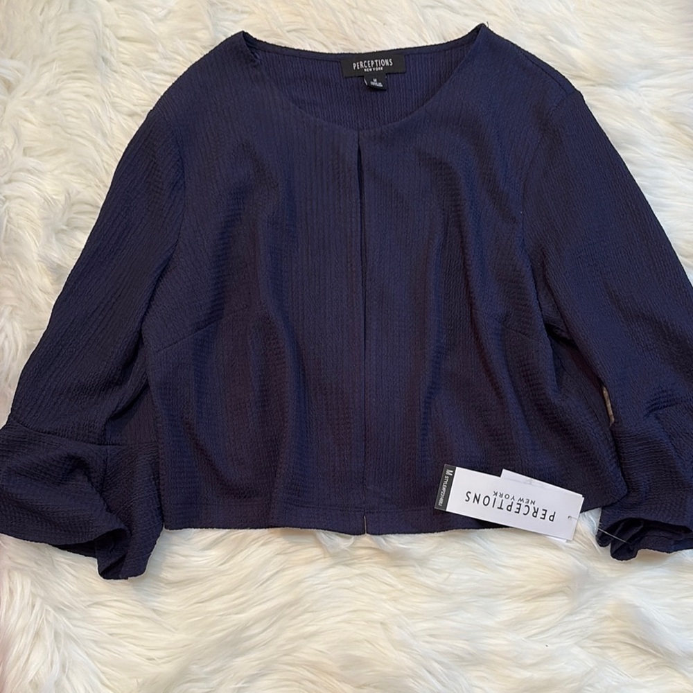 Perceptions Women's Navy Top